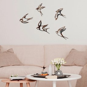 Fém fali dekoráció, Birds-2