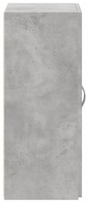 betonszürke szerelt fa irattartó szekrény 60 x 32 x 77,5 cm