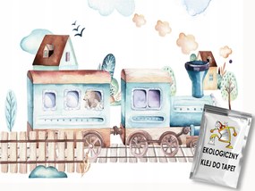 Fotótapéta Flizelina Gyerekeknek Vonat Ruha Mozdony 300x210 ragasztó