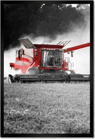 Poszterek keretben 40x60 Piros traktor Aratás