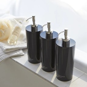 Fekete műanyag szappanadagoló 500 ml Round – YAMAZAKI