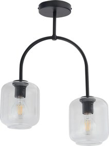 SIGMA LIGHTING 32243 SHINE Vintage Mennyezeti Lámpák Fekete, Átlátszó E27 IP20