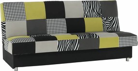 Dívány, anyag/ lime zöld/ szürke / fekete, ALABAMA