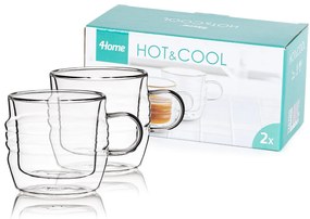 4Home Stripe Hot&Cool thermo pohár 250 ml, 2 db-os