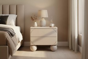 Sonatia II kétajtós komód, két rejtett fiókkal - 120 cm - kasmír