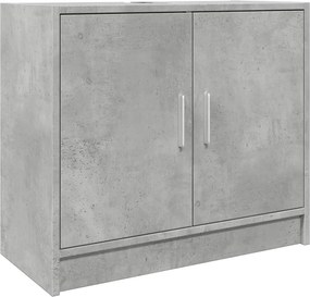 vidaXL betonszürke szerelt fa mosdószekrény 63 x 29 x 55 cm