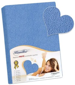 Bellatex frotté lepedő kék, 90 x 200 cm