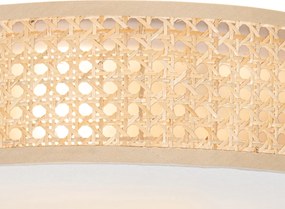 Okos mennyezeti lámpa rattan 40 cm 3 izzós, 3 Wifi P45-tel - Tromma