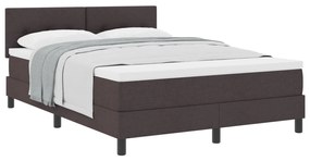 Box Spring Ágy matraccal Sötét Barna 140x200 cm Szövet