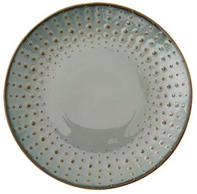Modern porcelán desszertes tányér 16 cm Drops Celadon
