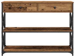Tábla Régi Fa 100x28x75 cm Műanyag Fa és Acél