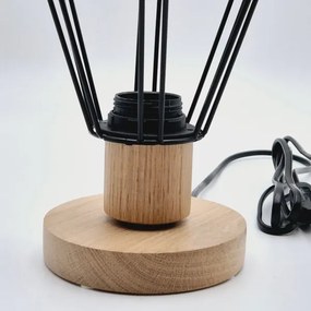 Brilagi - Asztali lámpa WOODY BASKET 1xE27/60W/230V tölgy