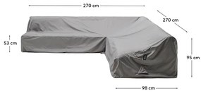 Kerti bútor védőhuzat 270x270x95 cm Iria – Kave Home