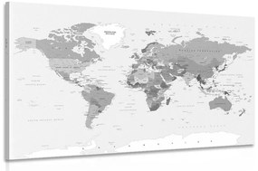 Kép hagyományos térkép fekete fehérben