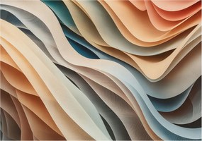 Dekoratív fotótapéta az irodába Hullámzó formák 208x146 Ragasztó