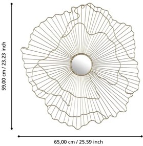 Eglo 425032 - ESASHI fali tükör 59x65 cm arany színben