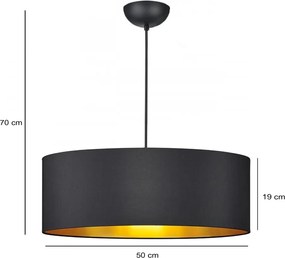 Opviq függőlámpa, fekete-arany