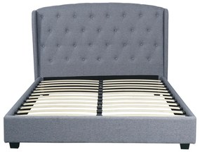 Szürke Kárpitozott Ágykeret 140x200 ANGELO