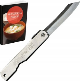 Összecsukható kés Higonokami Silver 7,5 cm Monosteel SK-5 japán zsebkés