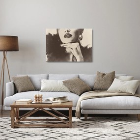 Kép - Vintage fotó egy nőről (üvegen) (70x50 cm)