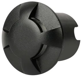 Brilagi - LED kültéri, gépjárműterhelésre alkalmas földbe süllyeszthető világítótest GROUNDRAY LED/1W/230V fekete IP67