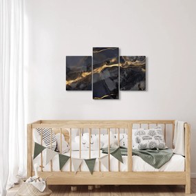 Kép - Fekete - arany dekoráció (90x60 cm)