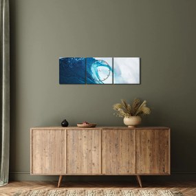 Kép - Óceáni hullám (órával) (90x30 cm)