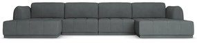 Sötétszürke sarokkanapé Hoku – Makamii