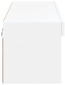 fehér TV-szekrény LED-világítással 100 x 30 x 30 cm