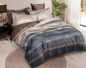 Mikroflanel ágyneműhuzat CIRVONA barna-szürke Ágyneműhuzat mérete: 70 x 80 cm | 140 x 200 cm
