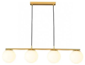 Redo 01-3155 - Csillár zsinóron BOWLING 4xE27/42W/230V arany