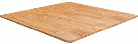 vidaXL világosbarna kezelt tömör tölgyfa négyzet asztallap 90x90x1,5cm