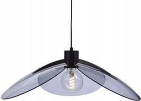 Aca Lighting függeszték 1XE27 füstüveg+fekete fém ÁTM58XM120CM Blos