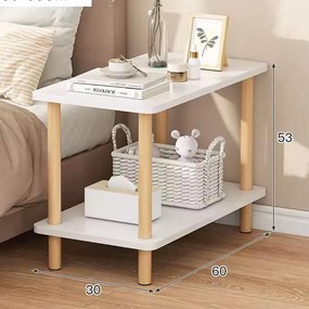 Éjjeliszekrény 60x30x53 cm barna FUR1875-1