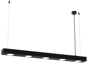 Csillár zsinóron ALEXANDER 5xGX53/12W/230V fekete