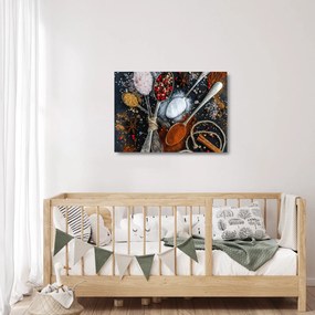 Fűszerek képe (üvegen) (70x50 cm)