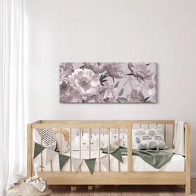 Kép - Vintage bazsarózsa virágok (120x50 cm)