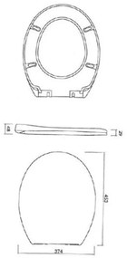 Cersanit K98-0074 - PRESIDENT SoftClose WC ülőke, fehér