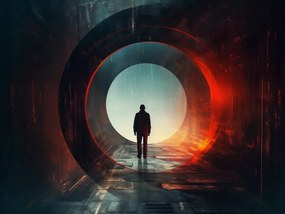 Poszter 100x75cm Portál a világba