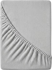 Frottír EXCLUSIVE világosszürke lepedő 160x200 cm