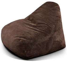 Sötétbarna kordbársony babzsákfotel Snug 100 – SLOWDOWN