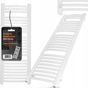 Fürdőszobai radiátor Slim létra radiátor létra 1400 x 470 mm B 2G-T