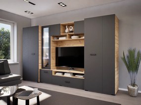 Stellar szekrénysor (Artisan-Antracit) modern