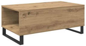 Dohányzóasztal fiókkal kézműves tölgy Faanyag