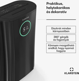 Klarstein DryFy ProConnect 24 párátlanító, 24 l/nap, 30 m², WiFi, App, LED kijelző, 24-órás időzítő