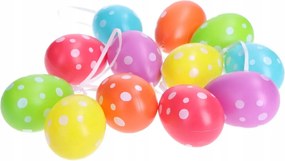 Tojás Húsvéti húsvéti tojás színes pöttyös lógó Húsvét 12db