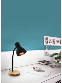 Eglo 98831 - Asztali lámpa VERADAL 1xE27/40W/230V fekete