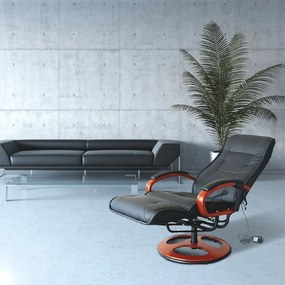 Masszázsfotel, fekete, ARTUŠ 2