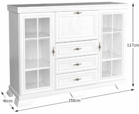 KORA KK6 komód, sosna andersen