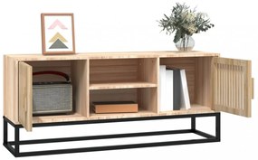 szerelt fa és vas TV-szekrény 105x30x45 cm